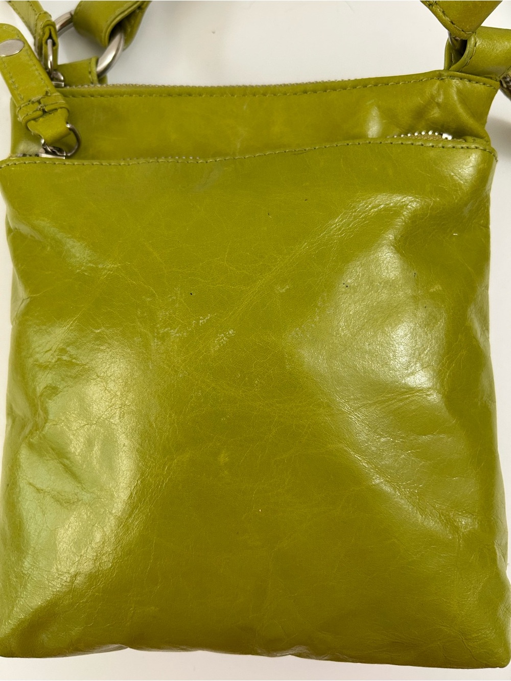 Hobo The Original - Green Leather Crossbody Bag - Picture 15 of 16